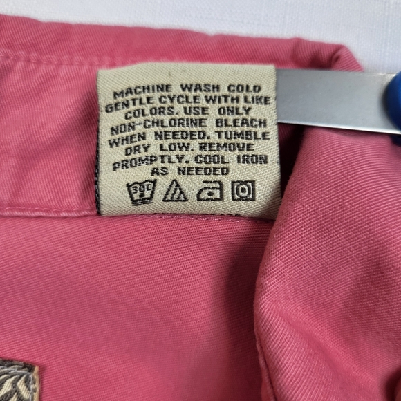CE Schmidt Workwear Coral Pink SHIRT Womens Size L Button Up Fit For Her Pockets - Picture 13 of 16
